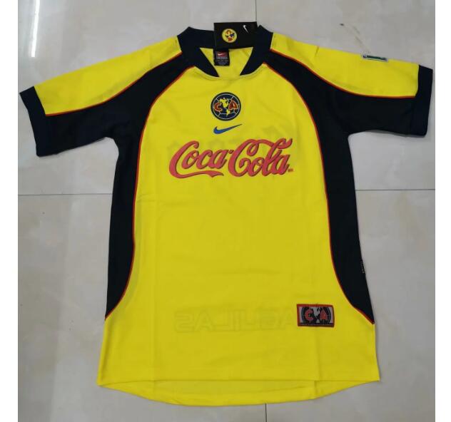 2001-02 Club America Retro Home Kit Soccer Jersey